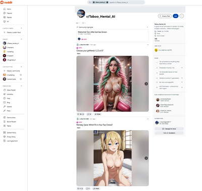 Reddit Taboo Hentai AI