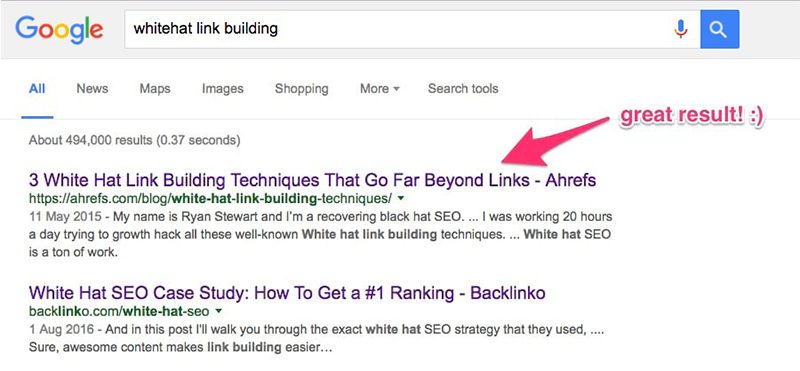 white hat link building