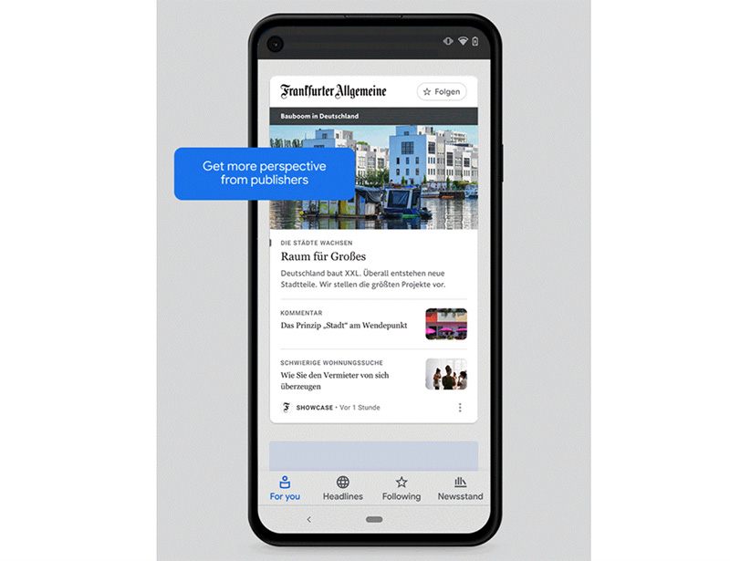 Qu'est-ce que la « Vitrine d'actualités » de Google