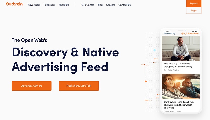 Outbrain Native Advertising Network & Discovery Platform