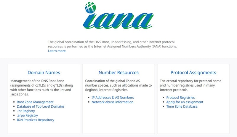 What is IANA?