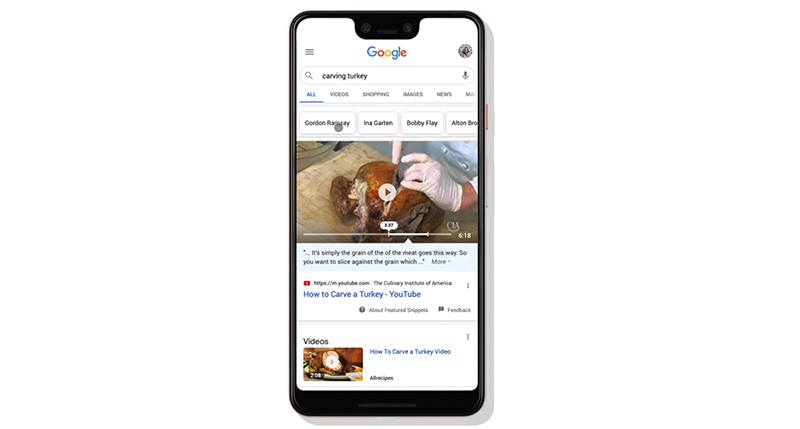 Google will take into account your past searches