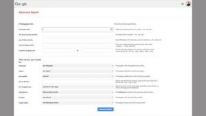 What is Google Advanced Search?