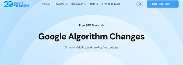 Algorithm Changes by Advanced Web Ranking