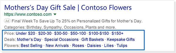 Microsoft Advertising now offers filter link extensions