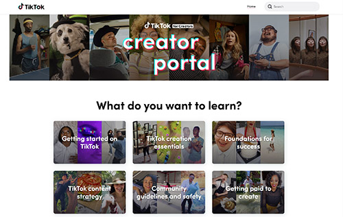 TikTok Launches New 'Creator Portal' education platform