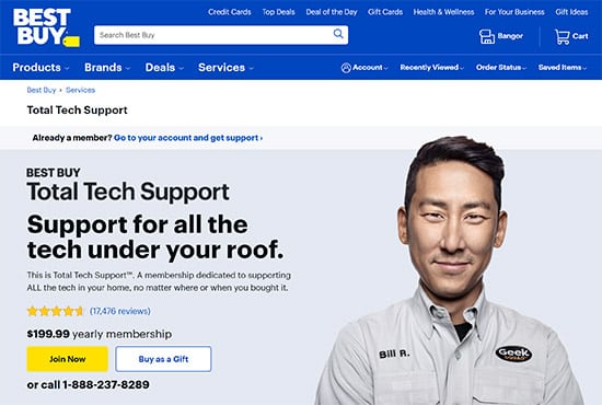 Best Buy is testing a $199 per year tech support subscription program