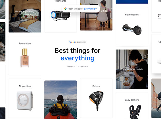 Google just launched a shopping guide featuring 1,000 products