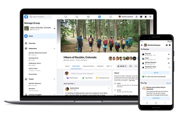 Facebook lunches new tools to help community builders manage and nurture their groups