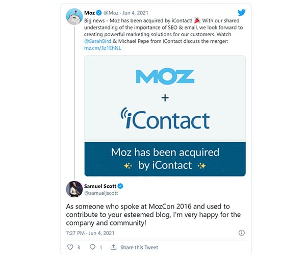 Moz acquired by iContact with plans to improve SEO toolset