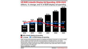 LinkedIn holds a third of all US B2B digital display ad revenue