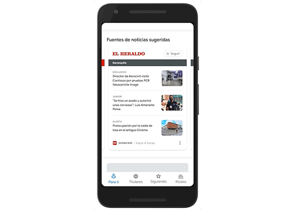 Google News Showcase launches in Colombia