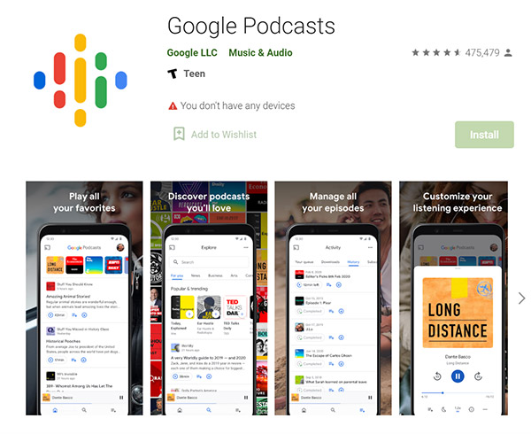 There are new requirements to appear in Google Podcasts recommendations