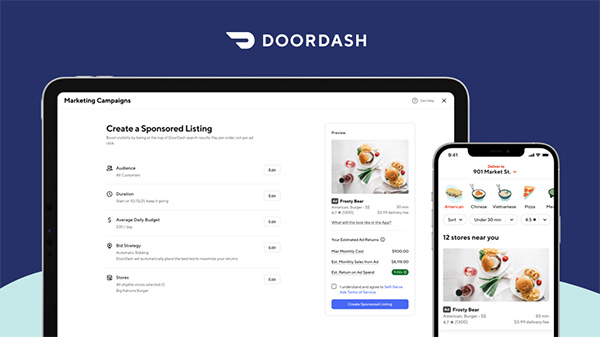 DoorDash Launches Advertising Platform For Brands of All Sizes, With New Self-Serve Capabilities Designed For Restaurants.