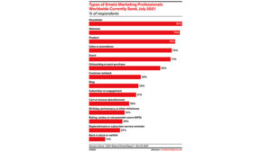 Email newsletters rank high with marketing professionals