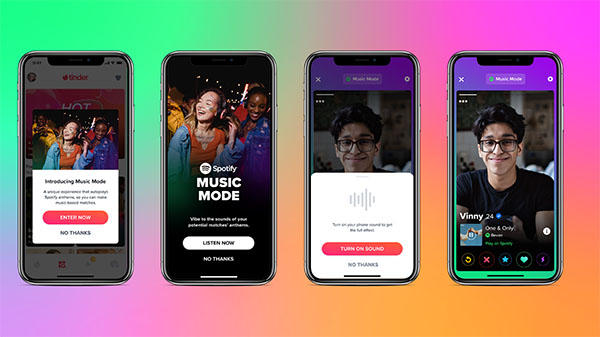 Tinder is partnering with Spotify to launch a new ‘Music Mode’ feature