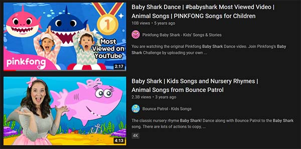 Baby Shark is the first YouTube video to surpass 10 billion views