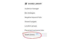 Google Ads Now Has Asset Library