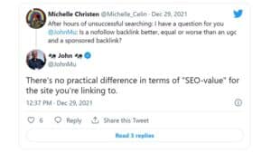 Google: No Difference In SEO Value Between Nofollow, UGC Or Sponsored Link Attributes