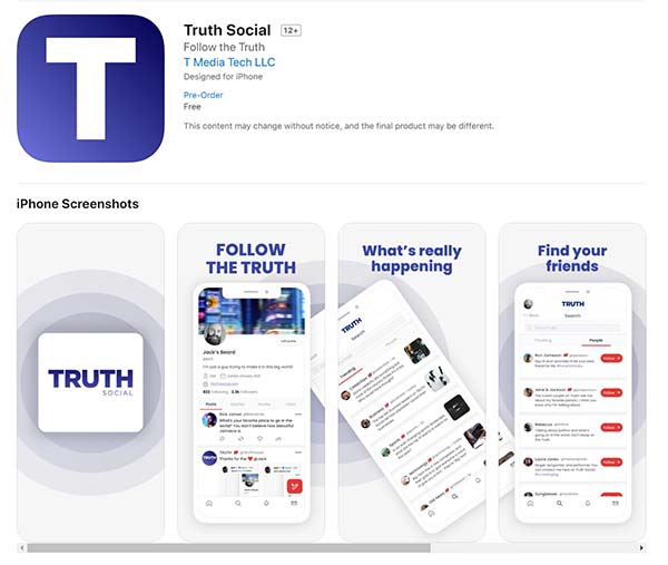 Trump’s Truth Social app will apparently launch in February