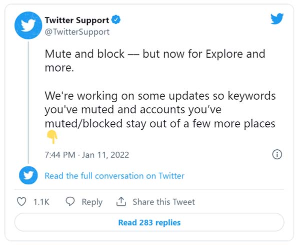 Twitter finally adds keyword blocking