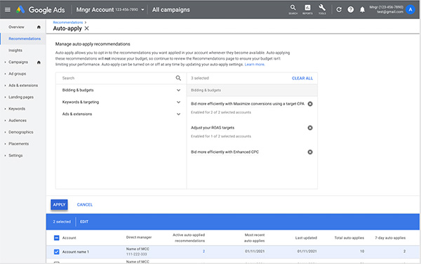 Google Ads Can Auto Apply Recommendations & New Recommendations for Discovery Campaigns
