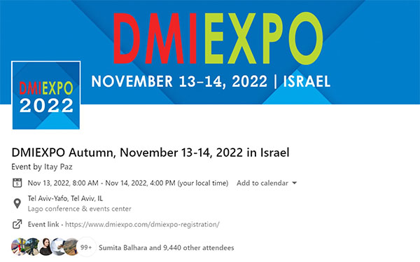 DMIEXPO is coming on November 13-14, 2022