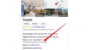 Google Local Panel Showing Confirmed by Phone Call