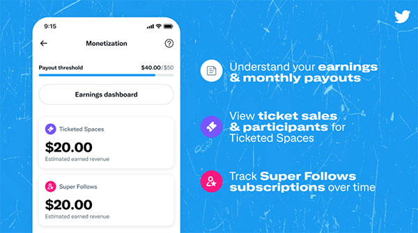 Twitter rolls out a new tool for creators to manage their earnings on the platform