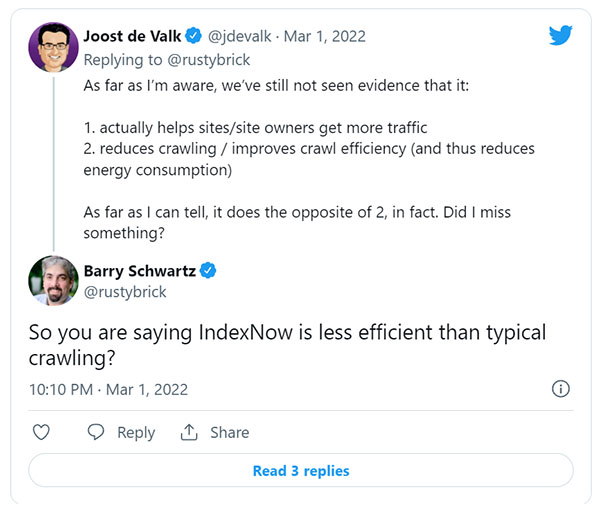 Yoast Founder: IndexNow Doesn't Lead to More Traffic Or Improved Crawl Efficiency