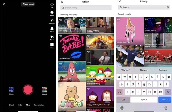 TikTok partners with GIPHY on new video creation tool, TikTok Library
