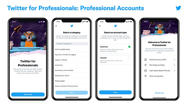 Twitter's Professional Accounts are Now Open to All Users