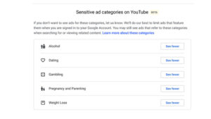 Google now lets you limit gambling, dating, pregnancy, and other sensitive ads