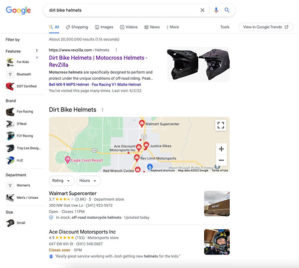 Google Tests Search Filters on Left Side Bar