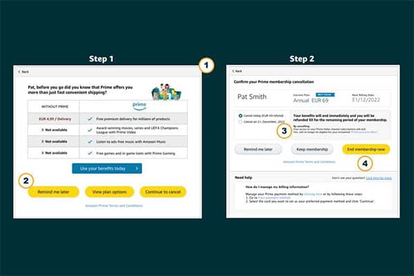 EU forces Amazon to make it easier to cancel Prime subscriptions in Europe