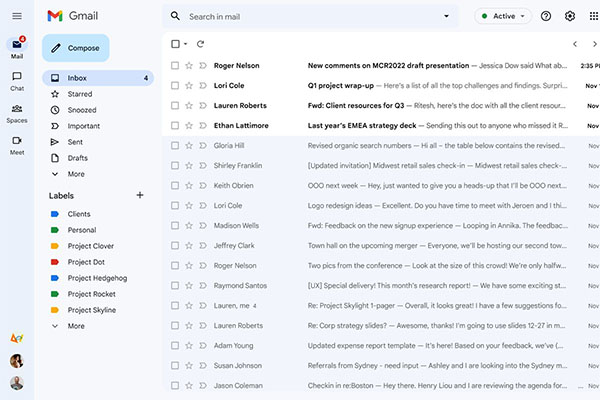 O novo visual do Gmail está prestes a aparecer para mais pessoas, mesmo que elas não tenham solicitado