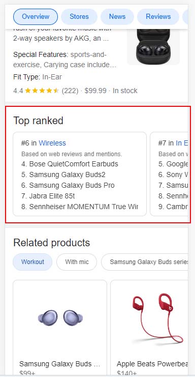 Google's Top Ranked SERP Feature Leads to Critic Reviews & Product Review Articles On Mobile