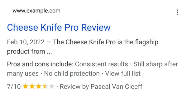 Google Now Supports Pros and Cons Structured Data for Reviews Pages