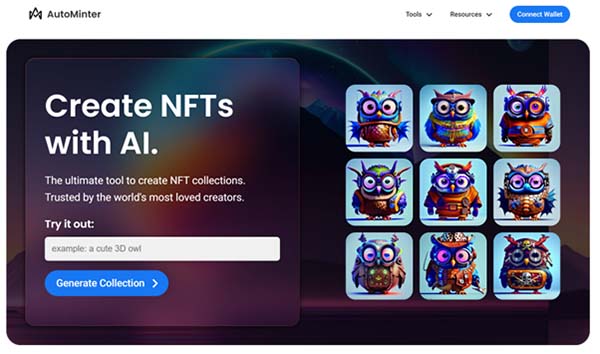 AutoMinter AI NFT Collection Generator