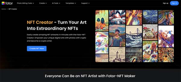 Fotor NFT Creator