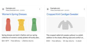 Google、検索結果の返品/配送の詳細と新しい Search Console レポートを拡張