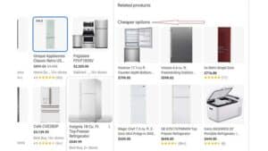 Google Search Cheaper Options In Product Detail Overlay