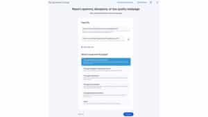 Nový formulář zpětné vazby ke kvalitě vyhledávání od Googlu
