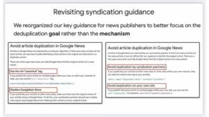 Google Details SEO Guidance For Content Syndication Partners