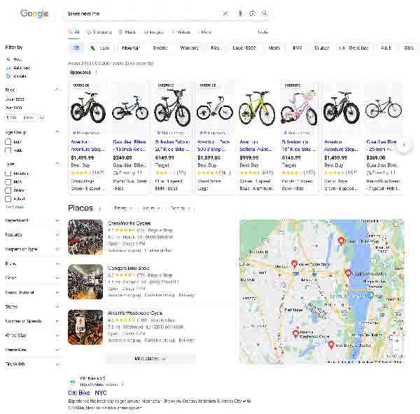 Google Shopping Search Filter Shows For Local Queries