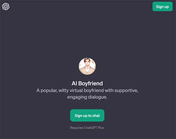 ChatGPT Boyfriend
