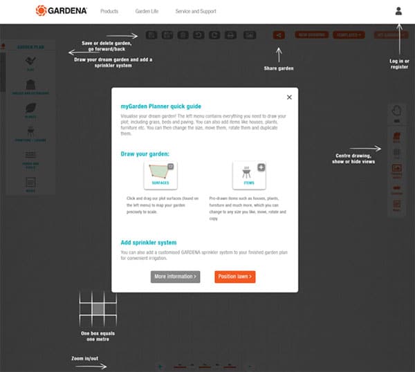 Gardena myGarden Planner
