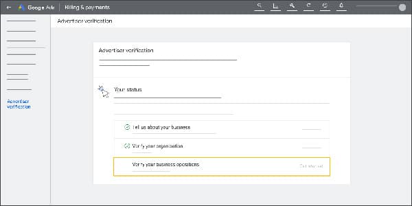 Google Ads Step-By-Step Guide To Business Operations Verification