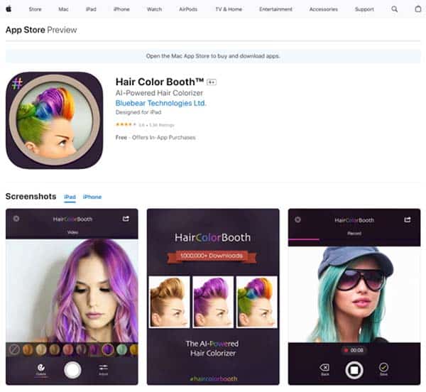 Hair Color Booth