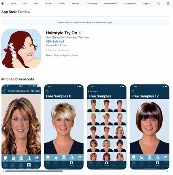App to test hairstyles on a photo of yourself | Experiment with haircuts  and hair colors